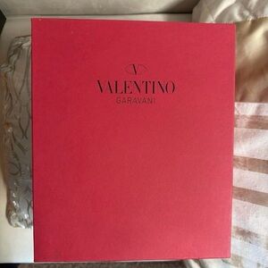 VALENTINO GARAVANI red box empty with 2 tissues and an insect repellent pouch